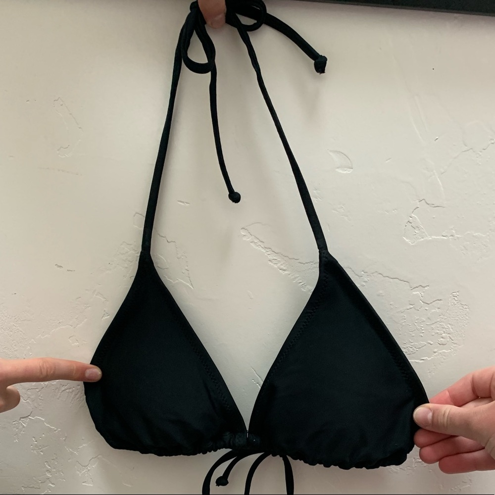 Black bikini top